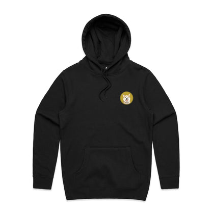 Neiro Pocket Logo and Back Text Logo Hoodie - Black